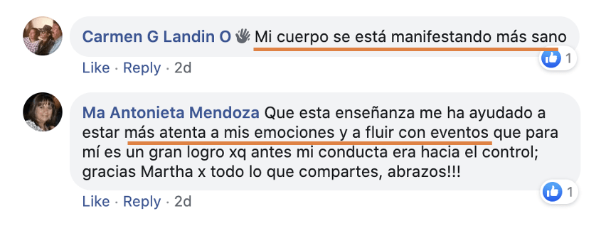 Testimonio beneficios