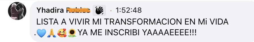Testimonio transformacion