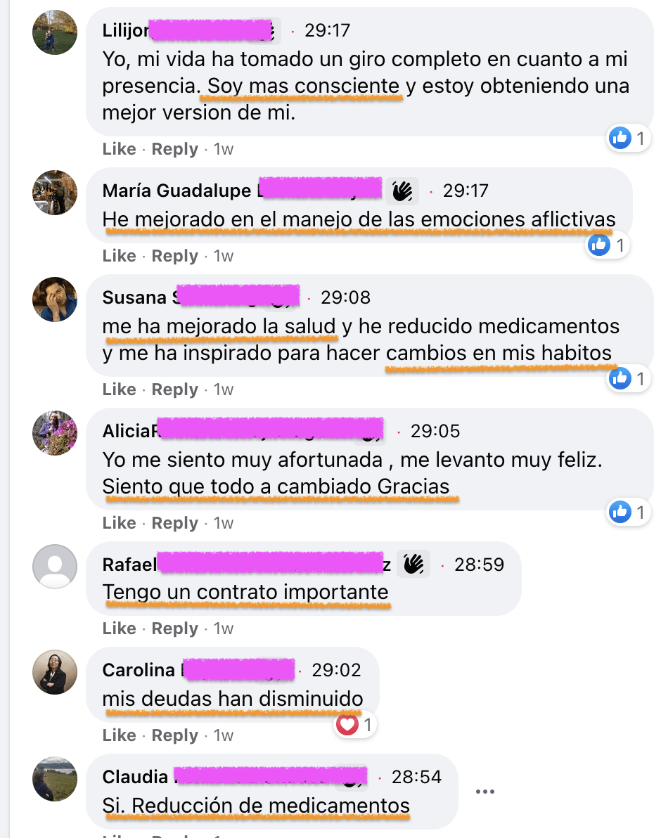 Testimonios varios